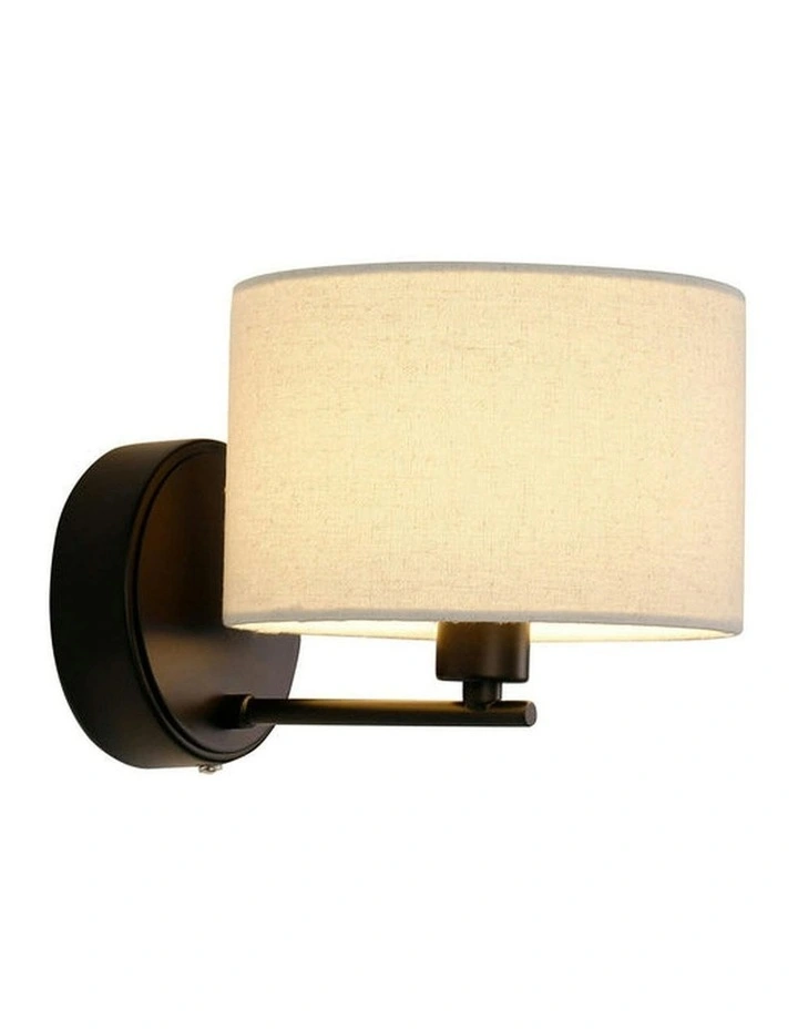 Clarissa Rechargeable Built-in LED CCT Dimmable Wall Light in Black image 2