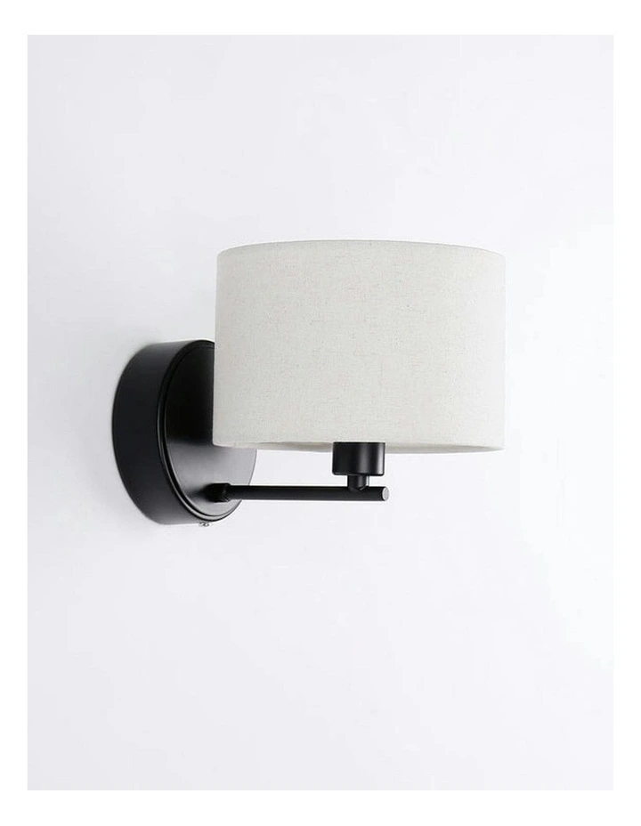 Clarissa Rechargeable Built-in LED CCT Dimmable Wall Light in Black image 3