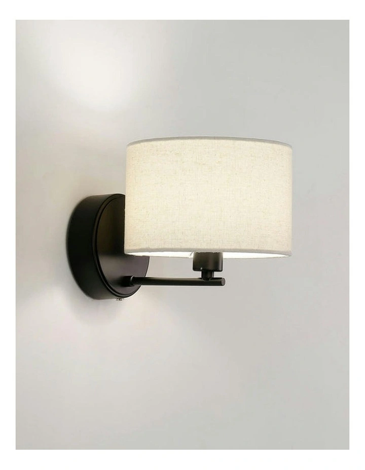 Clarissa Rechargeable Built-in LED CCT Dimmable Wall Light in Black image 5