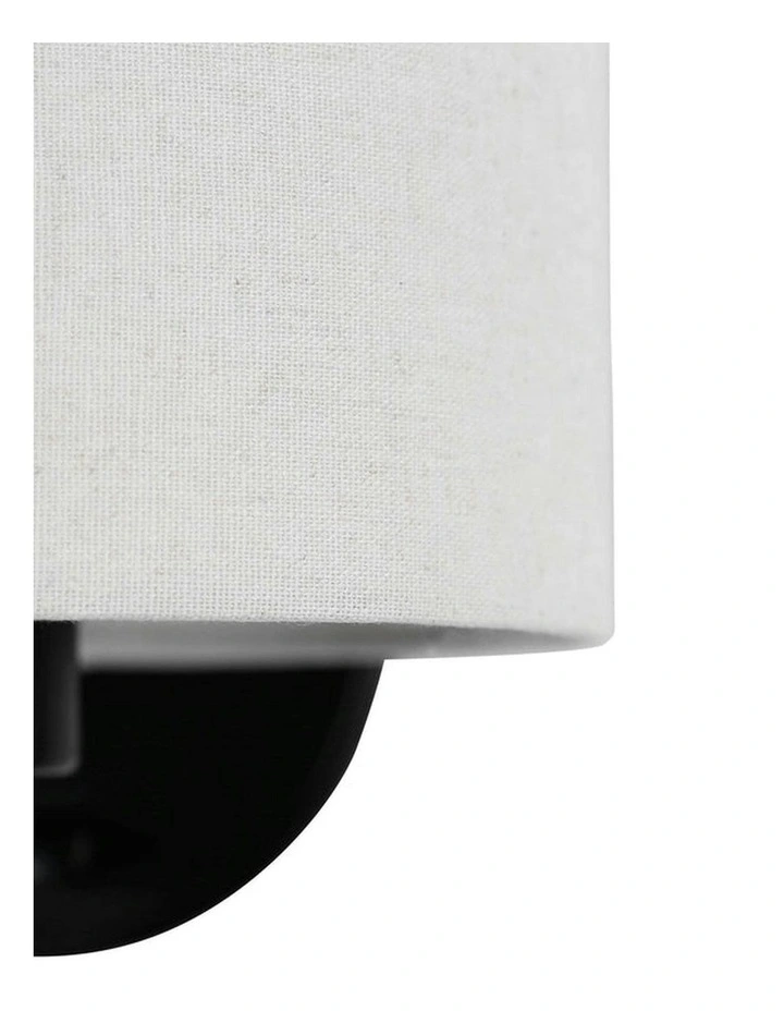 Clarissa Rechargeable Built-in LED CCT Dimmable Wall Light in Black image 6