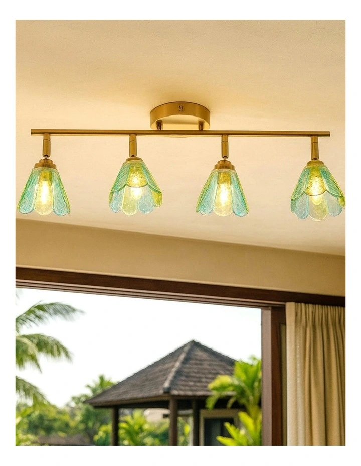Coraline 4lt Linear Ceiling Light in Multi image 3