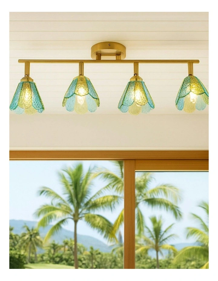 Coraline 4lt Linear Ceiling Light in Multi image 4