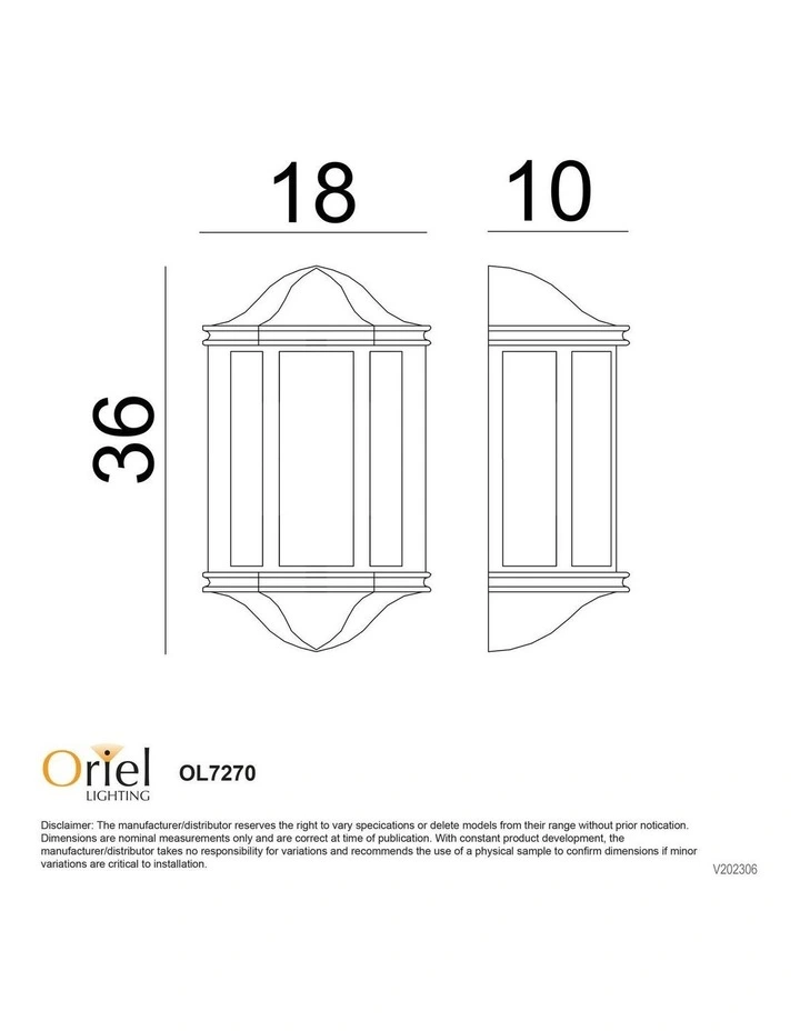 Fenchurch Flush Exterior Light in Black image 3