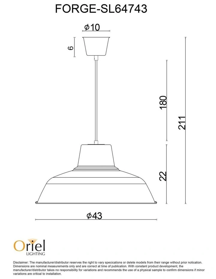 Forge 430 Single Pendant Light in White image 4