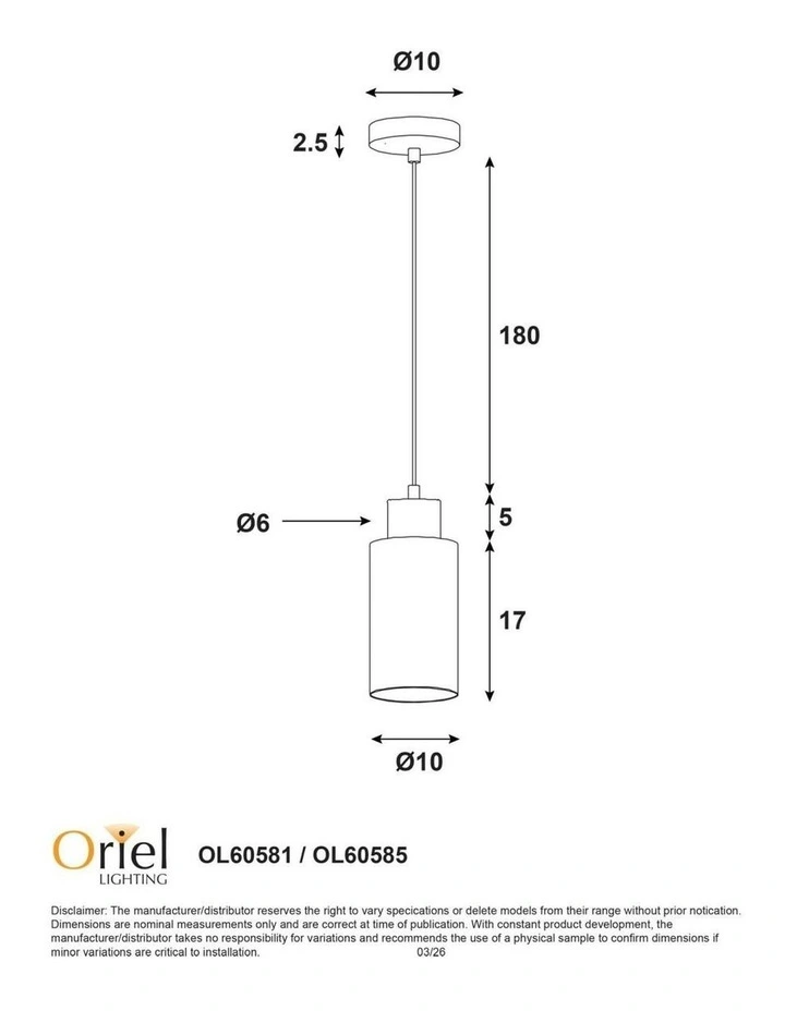 Lisa Cylindrical Opal Glass Pendant Light in Black image 5