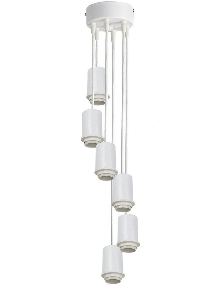 Pop Multi Drop Pendant Light in White image 1