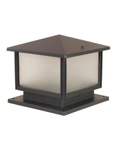 Cortez Outdoor Metal Post Top in Graphite