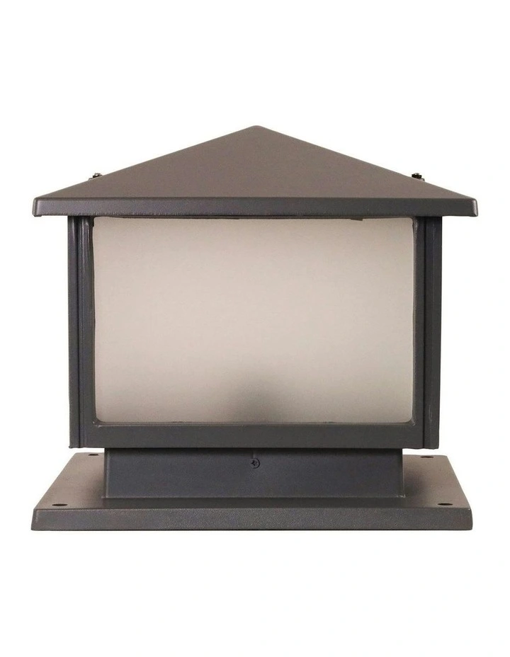 Cortez Outdoor Metal Post Top in Graphite image 2
