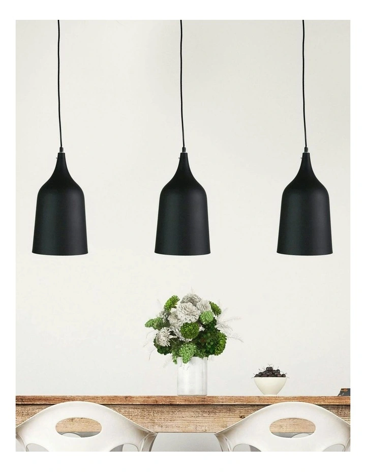 Plato Single Pendant Light in Black image 3
