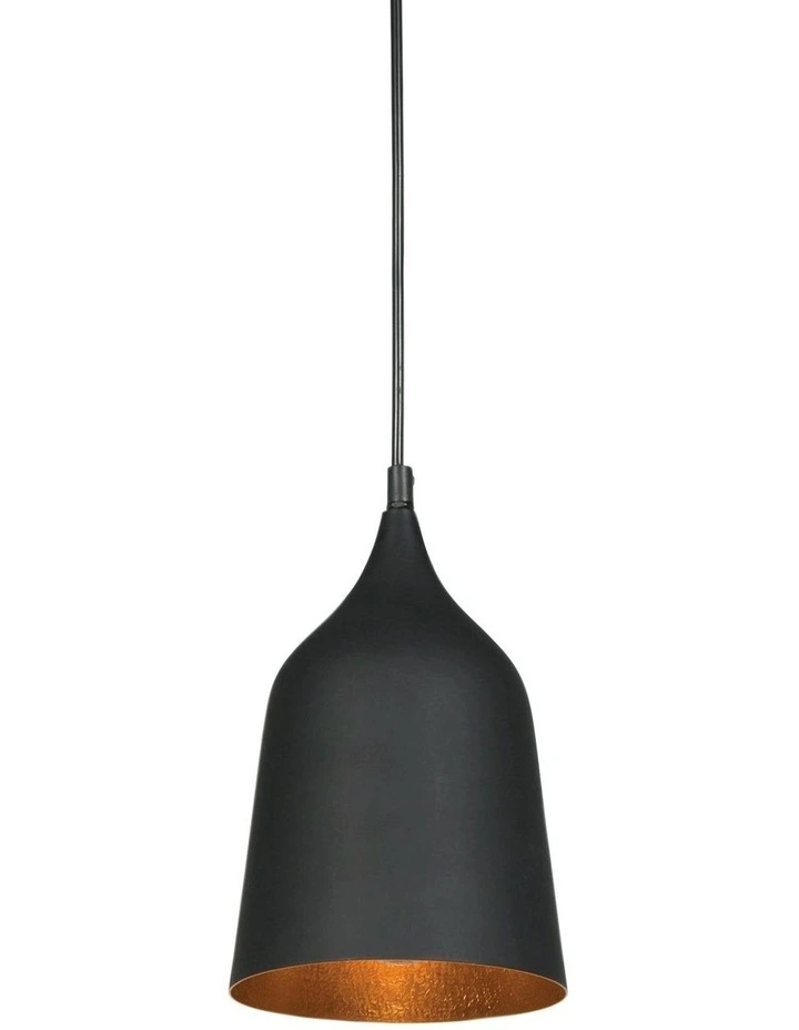 Plato Single Pendant Light in Black image 4