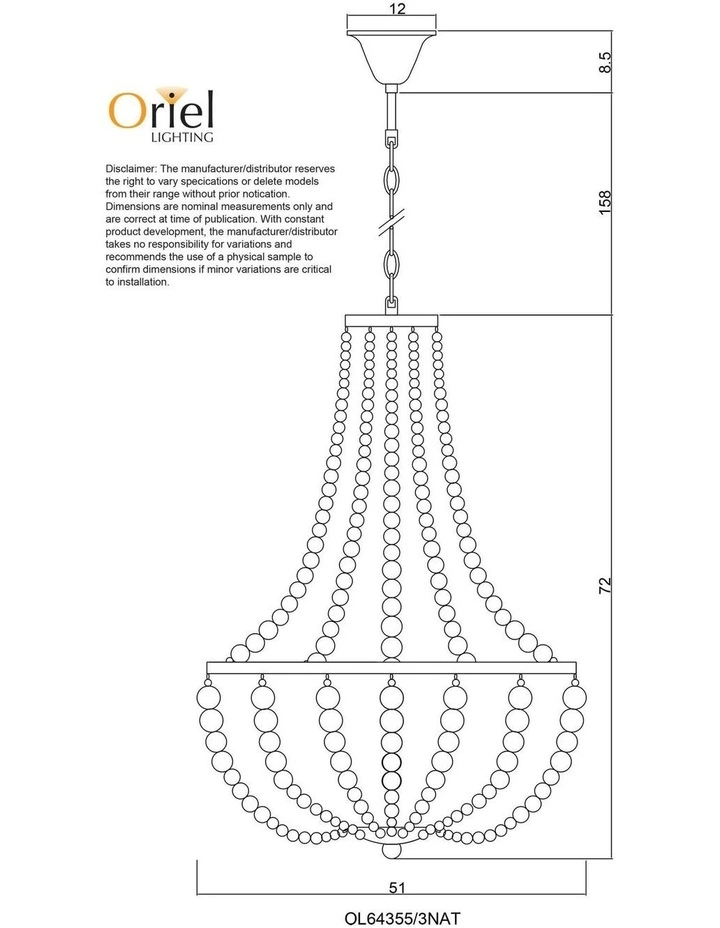 Cascara 3 Pendant Light in Brown image 5