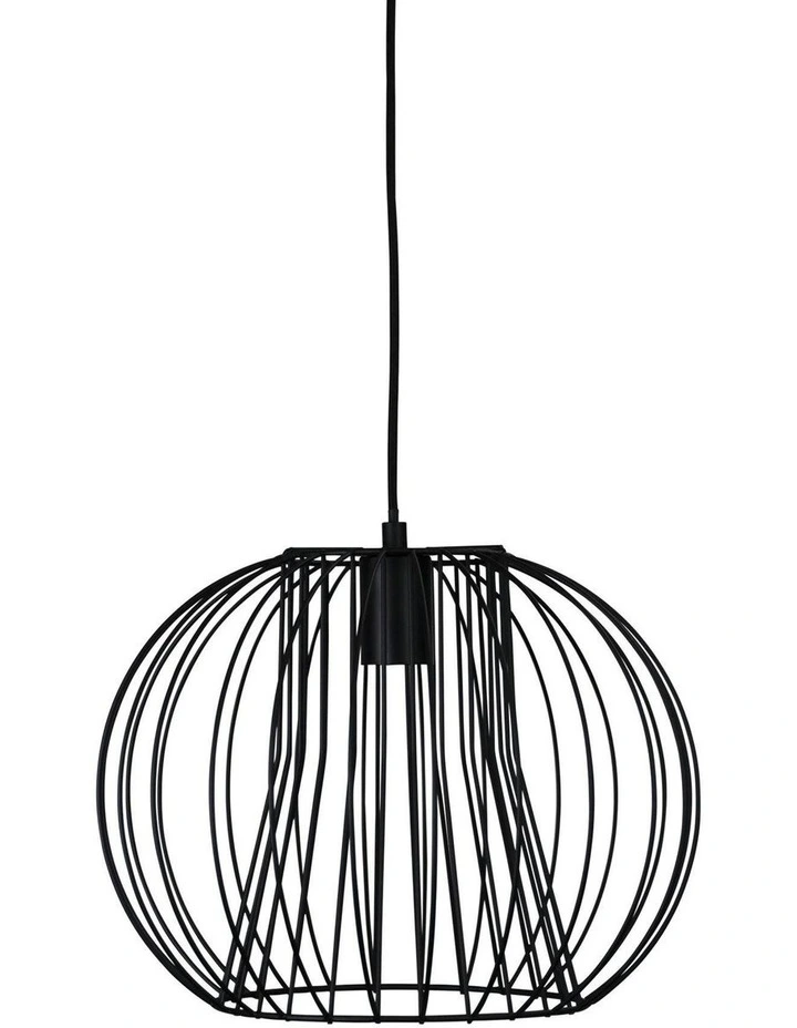 Malo Pendant Light 35cm in Black image 1