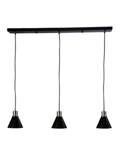 Como Antique Brass Pendant Light in Gold