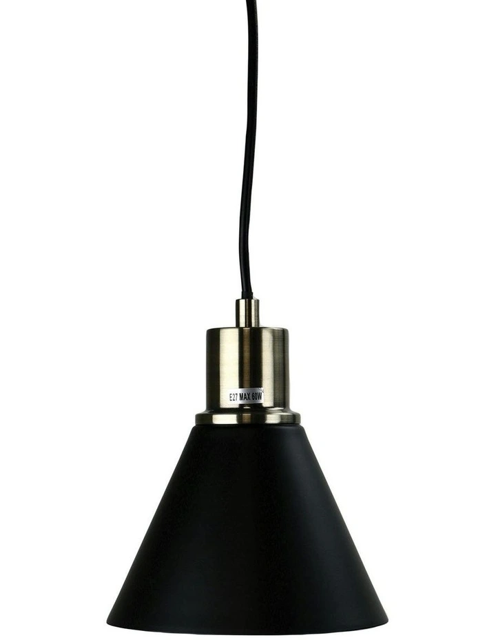 Como Antique Brass Pendant Light in Gold image 2