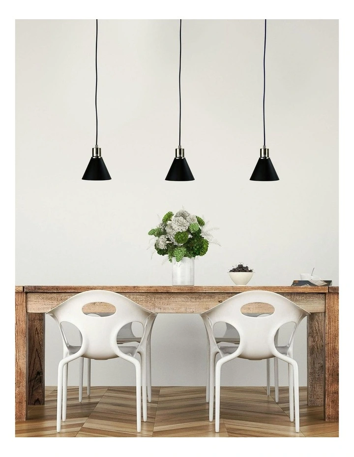 Como Antique Brass Pendant Light in Gold image 3