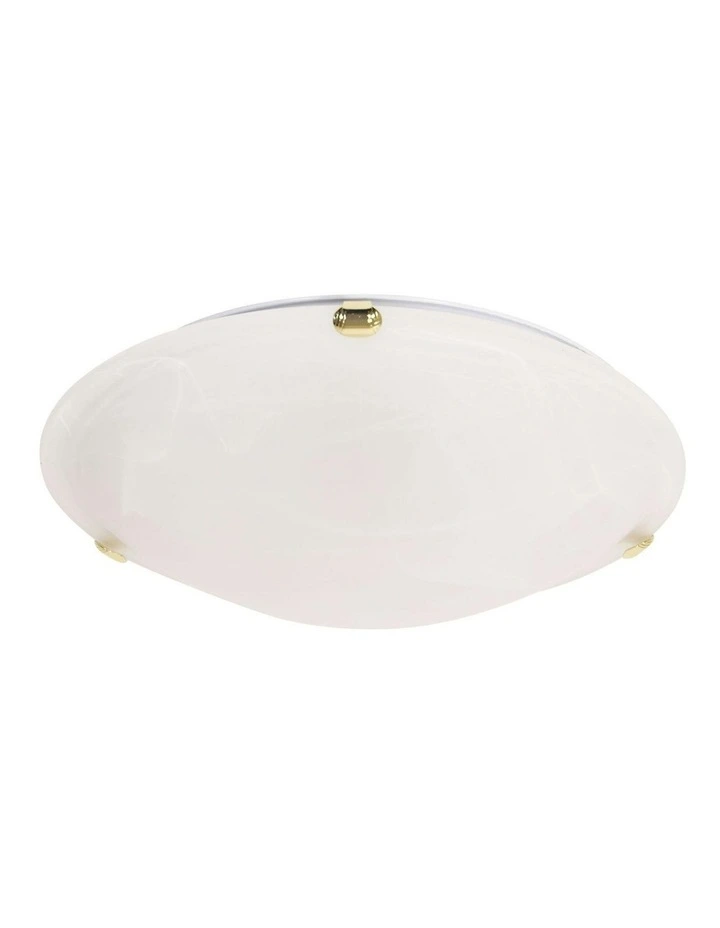 Remo Clips Alabaster Oyster Ceiling Light 40cm in Gold image 1