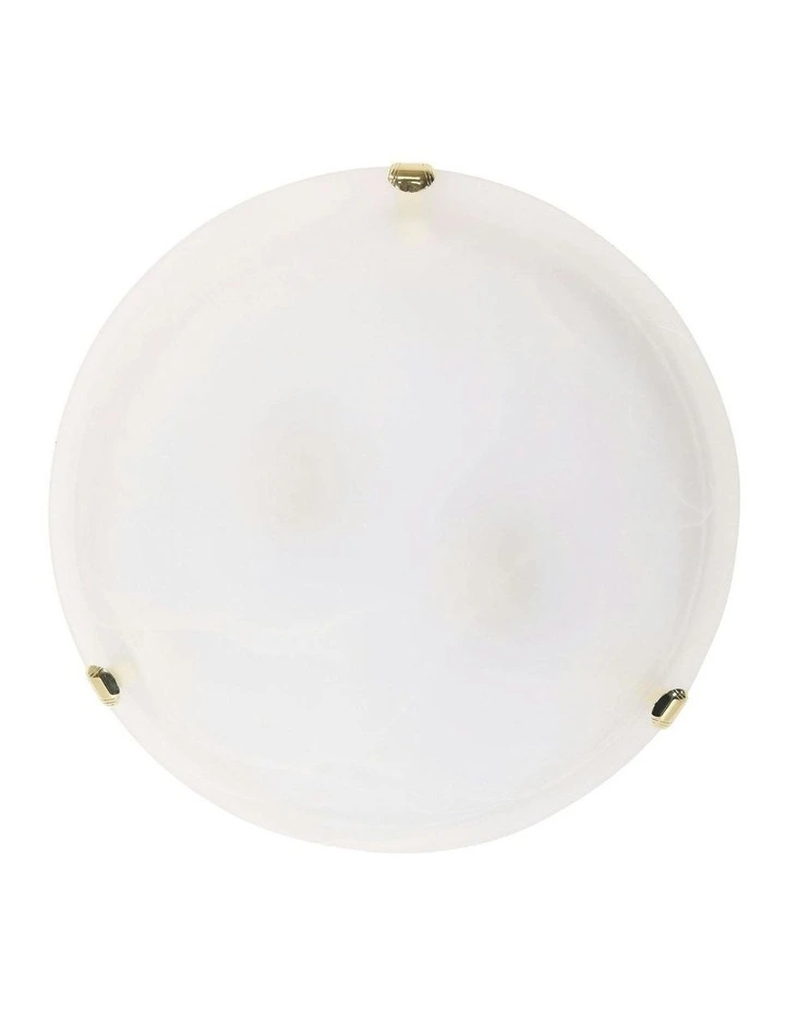 Remo Clips Alabaster Oyster Ceiling Light 40cm in Gold image 2