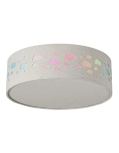 Kiki LED Flush Ceiling Light in Cloud