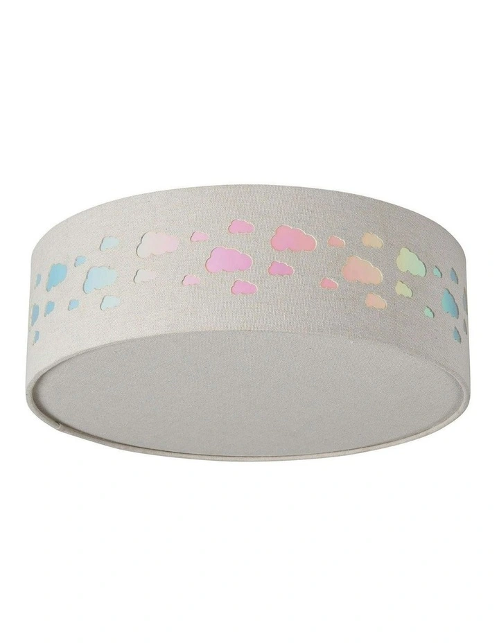 Kiki LED Flush Ceiling Light in Cloud image 1