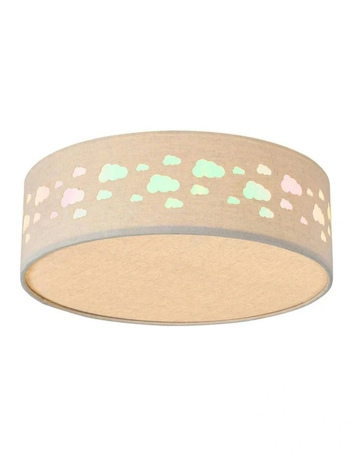 Kiki LED Flush Ceiling Light in Cloud image 2