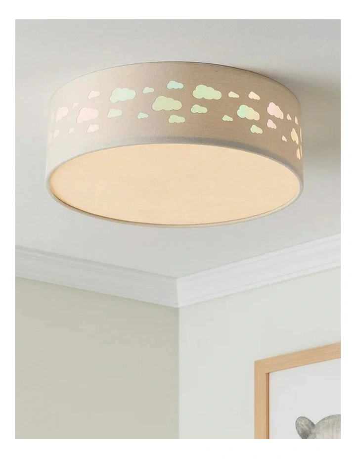 Kiki LED Flush Ceiling Light in Cloud image 3