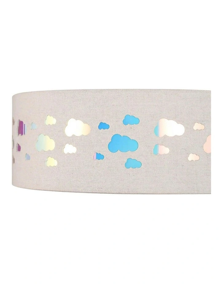 Kiki LED Flush Ceiling Light in Cloud image 5