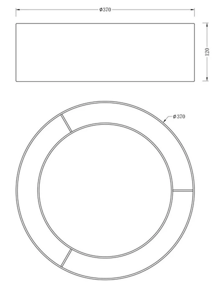 Kiki LED Flush Ceiling Light in Cloud image 6