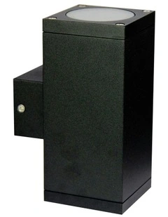 Kube Twin Exterior Light in Black
