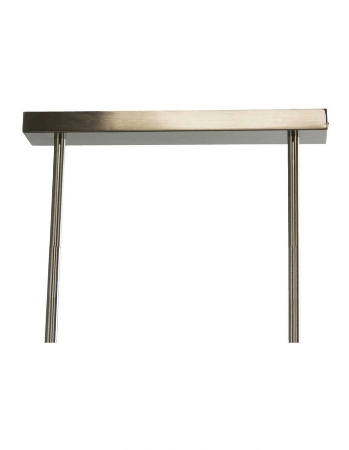 Southport Urban Retro Pendant Light 100cm in Brushed Chrome image 3