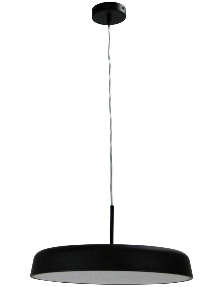 Madison Dimmable Led Pendant Light 42cm in Black image 1