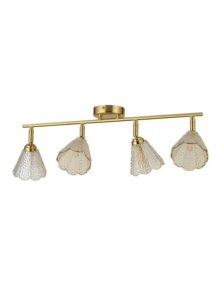 Coraline 4lt Linear Ceiling Light in Champagne image 1