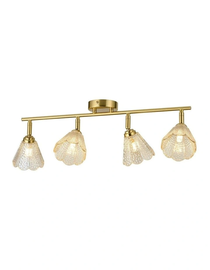 Coraline 4lt Linear Ceiling Light in Champagne image 2