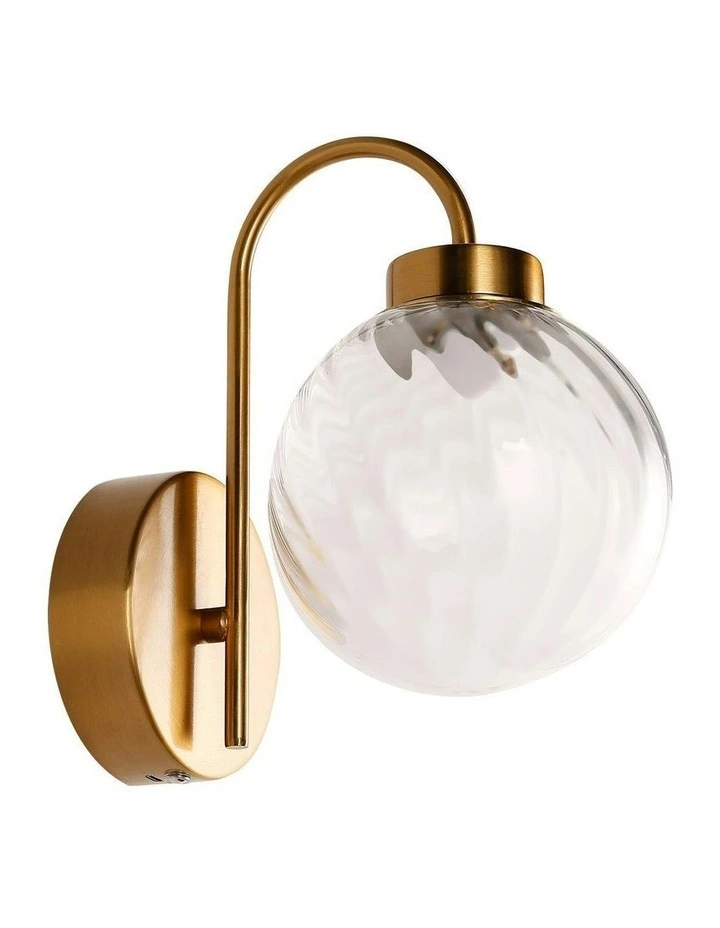 Rhea Rechargeable Built-in LED CCT Dimmable Wall Light in Clear image 1