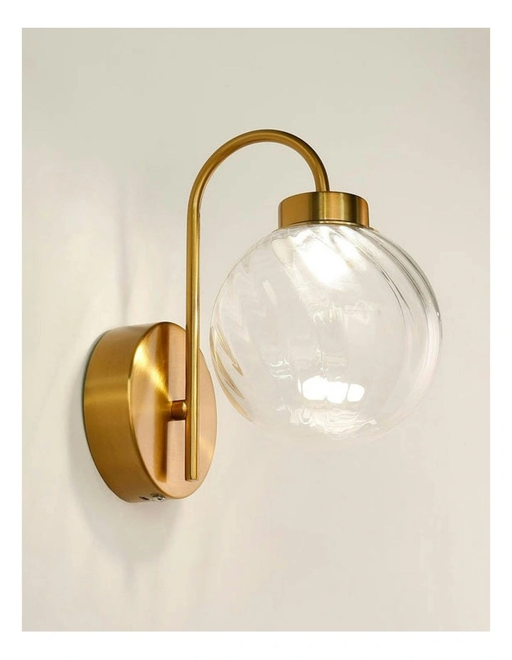 Rhea Rechargeable Built-in LED CCT Dimmable Wall Light in Clear image 4
