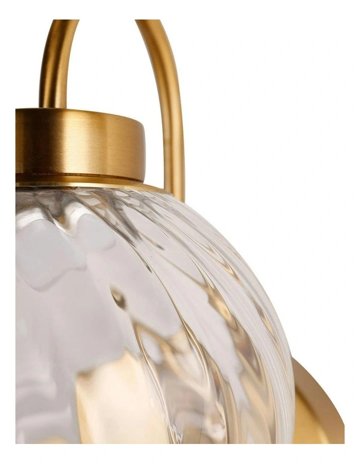 Rhea Rechargeable Built-in LED CCT Dimmable Wall Light in Clear image 5