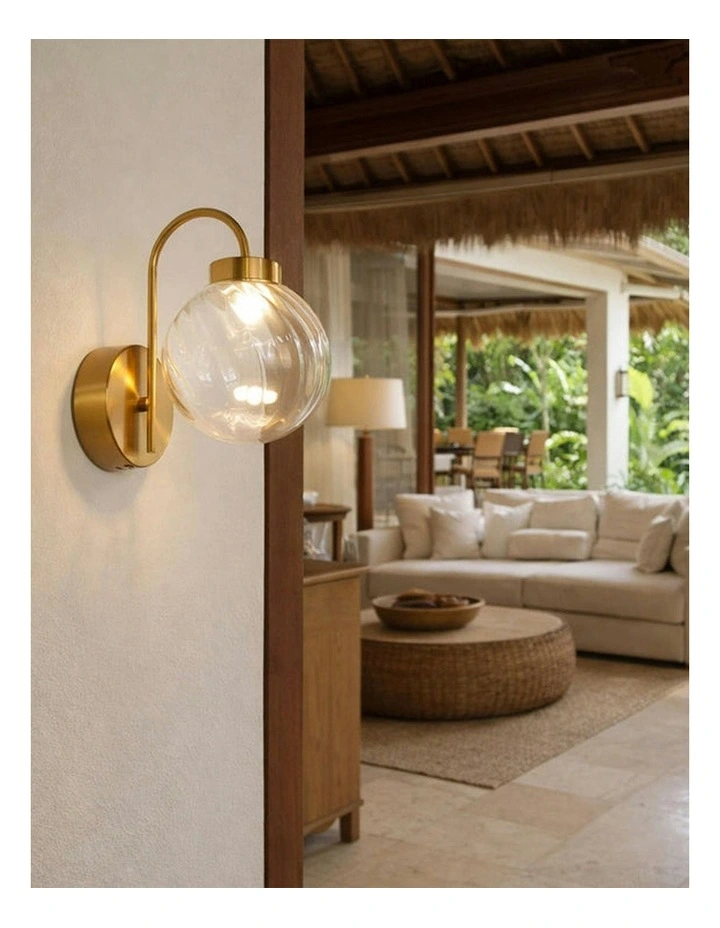 Rhea Rechargeable Built-in LED CCT Dimmable Wall Light in Clear image 7