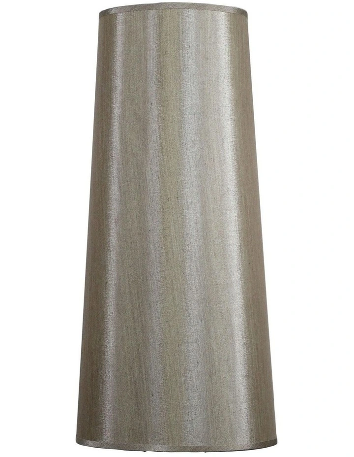 Tapered Table Lamp Shade 19cm in Silver image 1