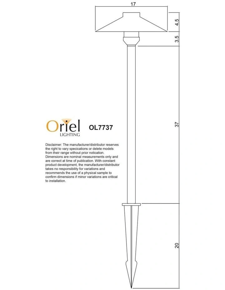 Goya 12V DIY Garden Spike Light in Black image 3