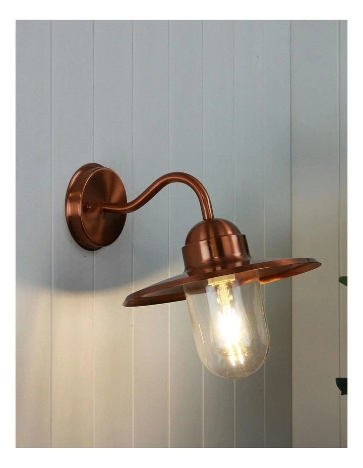 Alley Retro Angled Exterior Light in Copper image 2