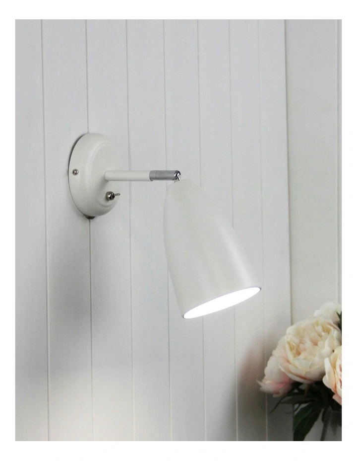 Salem Adjustable Wall Light in White image 2