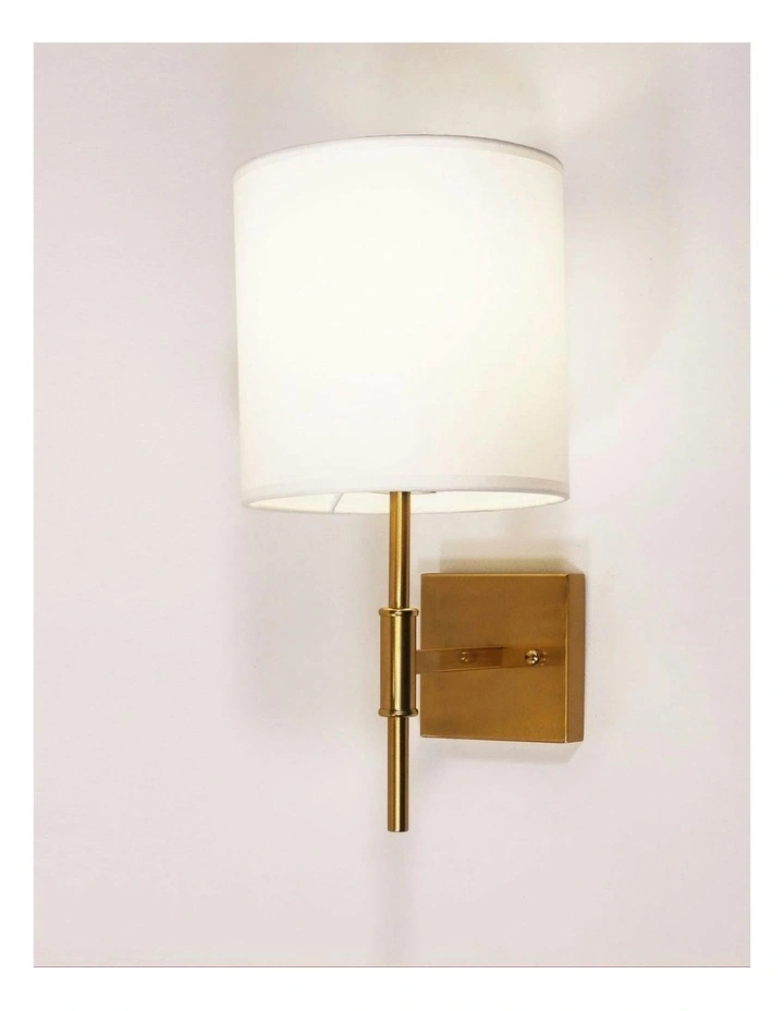 Bella Wall Light in Satin Brass image 2
