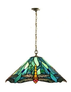 Annika Dragonfly Pendant Light in Blue