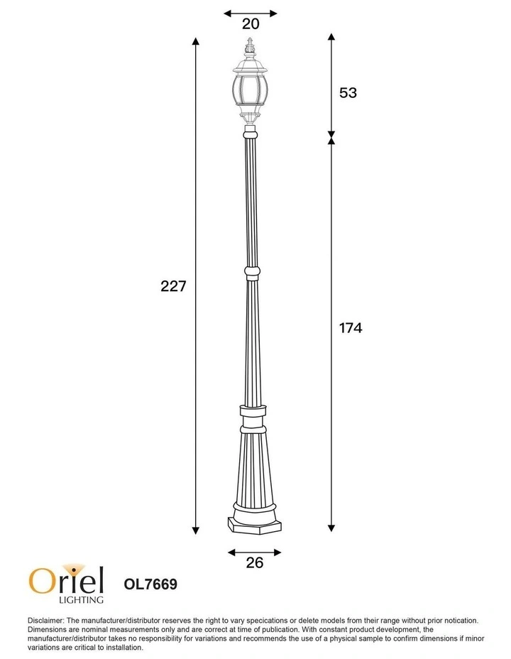 Highgate Outdoor Post Top in Black image 7
