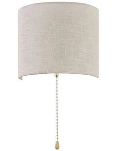 Reese Pull Cord Wall Light in White