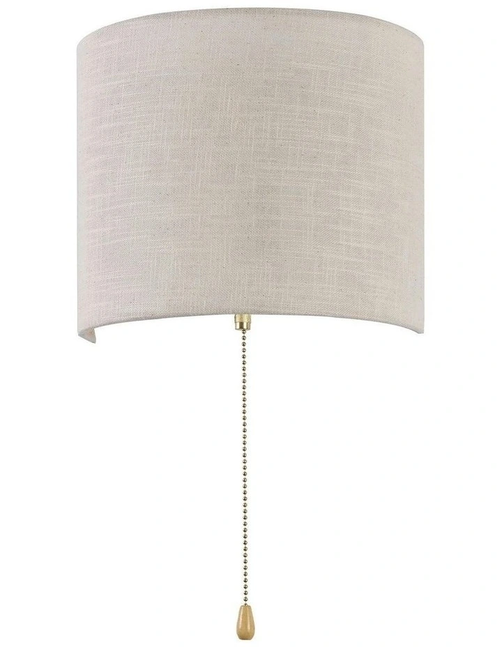 Reese Pull Cord Wall Light in White image 1