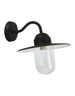 Alley Retro Angled Exterior Light in Black