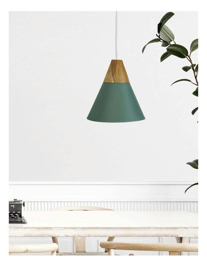 Trigo Pendant Light in Green image 3
