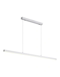 Shard Slimline TriColour LED Linear Pendant Light 120cm in White
