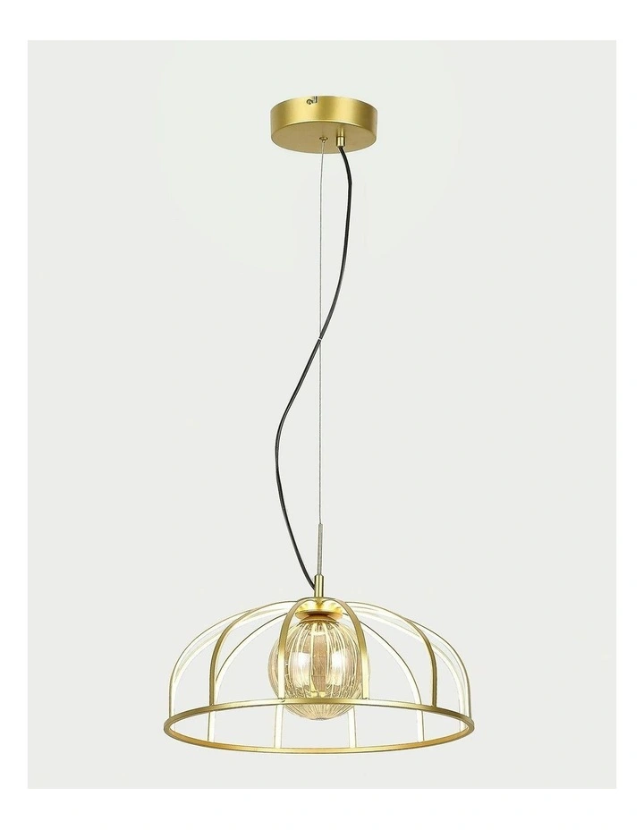 Calista LED Pendant Light in Gold image 4