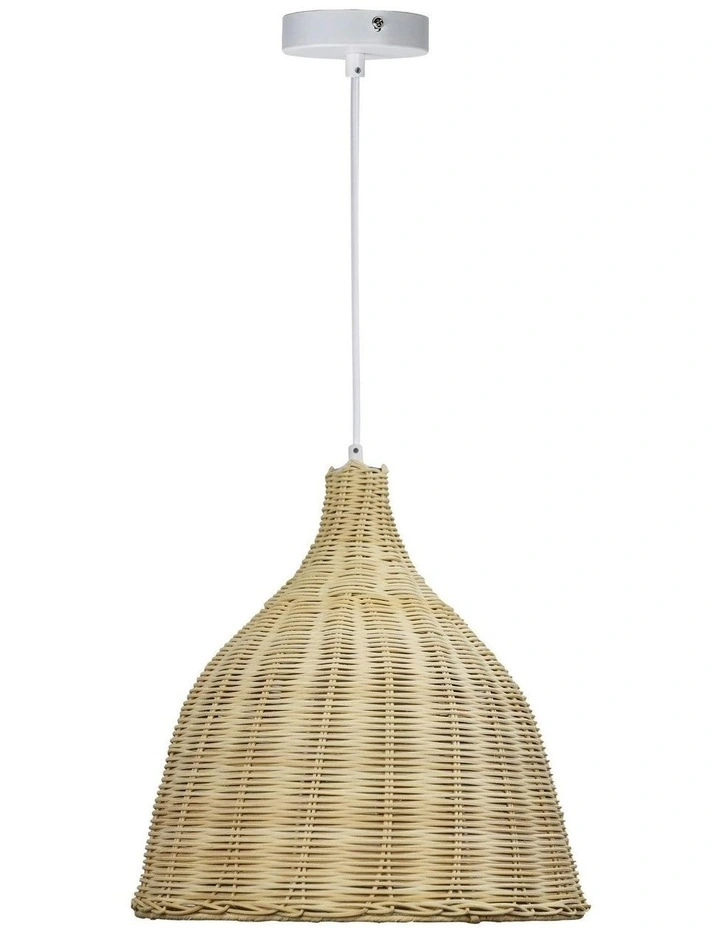 Bukit Cane Pendant Light in Natural image 3